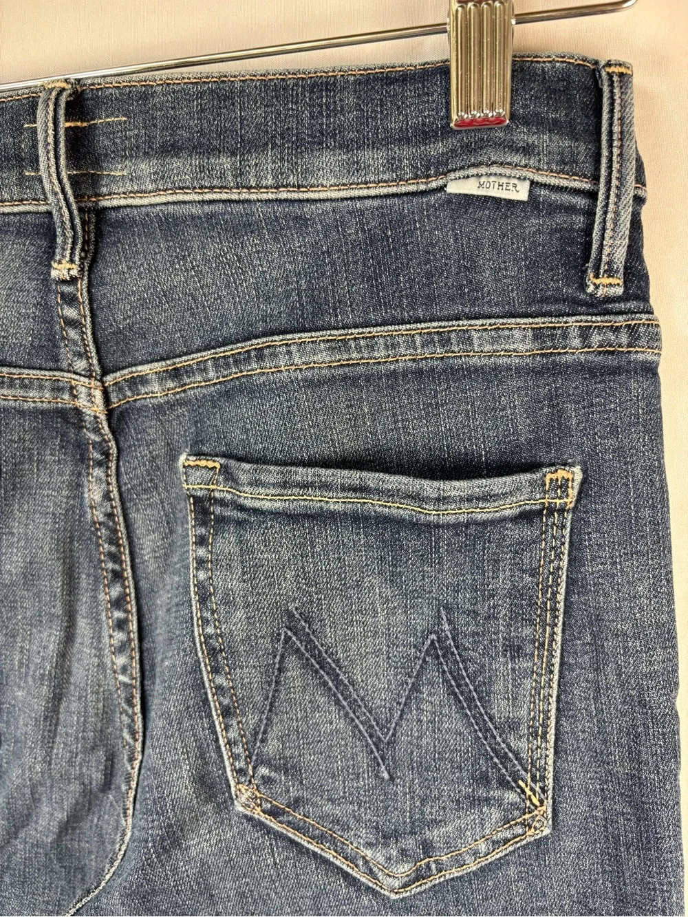 MOTHER The Insider Crop Step Fray Girl Crush Jeans Size 27